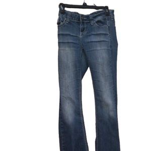 ZCO Jeans Womens 5 Tall Embellished Blue Denim